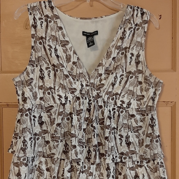 New York & Company layered tank top blouse - Picture 1 of 5